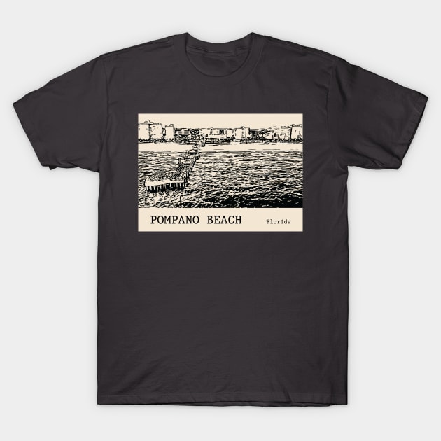 Pompano Beach Florida T-Shirt by Lakeric